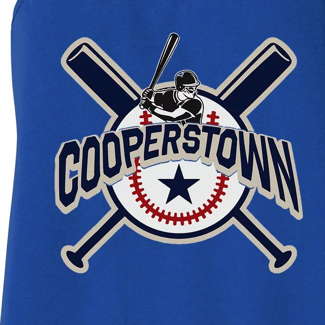 Cooperstown New York Baseball Game Family Vacation Women's Racerback Tank