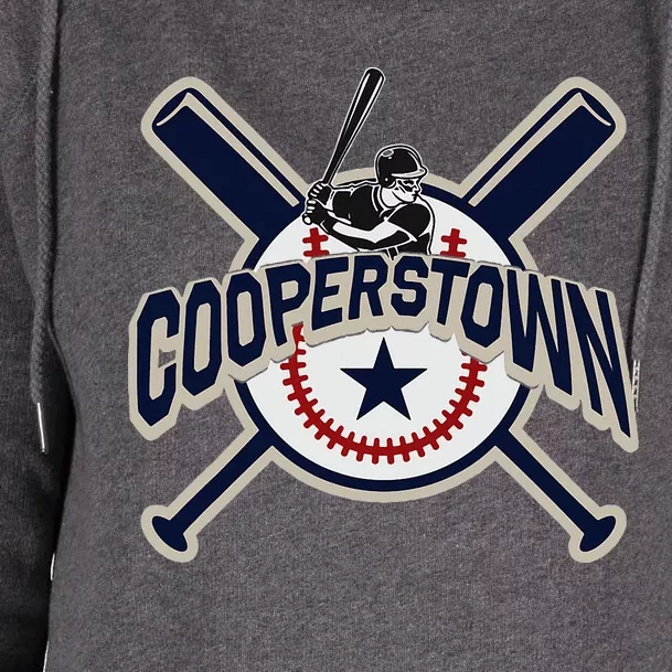 Cooperstown New York Baseball Game Family Vacation Womens Funnel Neck Pullover Hood