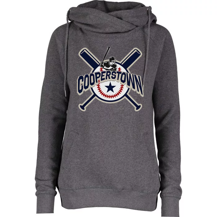 Cooperstown New York Baseball Game Family Vacation Womens Funnel Neck Pullover Hood