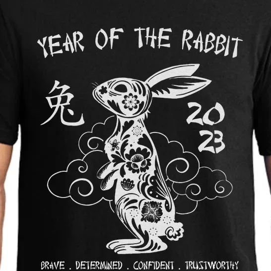 Chinese New Year Year Of The Rabbit Chinese Zodiac Pajama Set