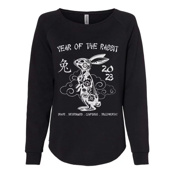 Chinese New Year Year Of The Rabbit Chinese Zodiac Womens California Wash Sweatshirt