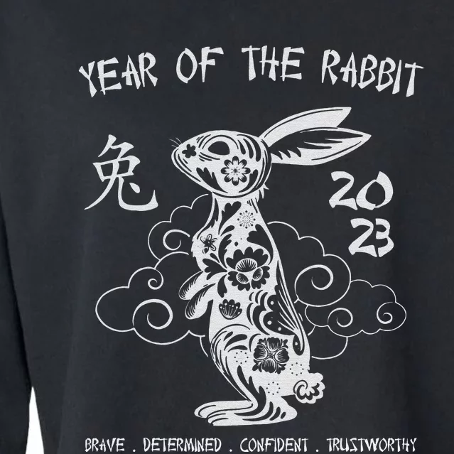 Chinese New Year Year Of The Rabbit Chinese Zodiac Cropped Pullover Crew