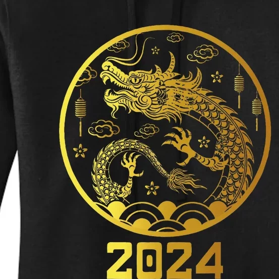 Chinese New Year 2024 Year Of The Dragon Women's Pullover Hoodie