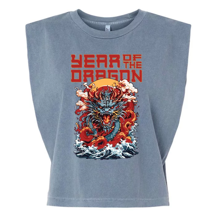 Chinese New Year 2024 Year Of The Dragon Lunar New Year 2024 Garment-Dyed Women's Muscle Tee