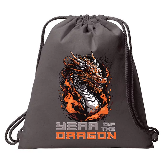 Chinese New Year 2024 Year Of The Dragon Lunar New Year 2024 Drawstring Bag