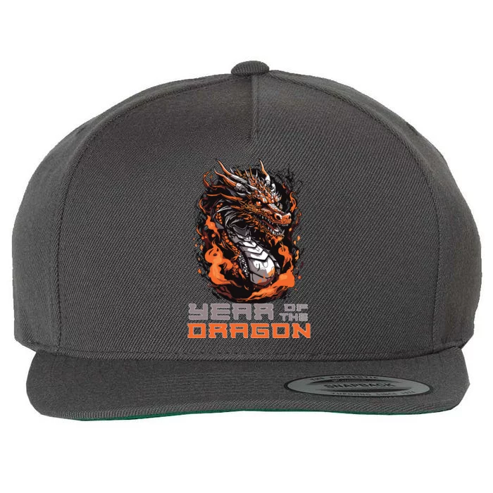 Chinese New Year 2024 Year Of The Dragon Lunar New Year 2024 Wool Snapback Cap