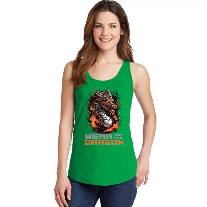 Chinese New Year 2024 Year Of The Dragon Lunar New Year 2024 Ladies Essential Tank