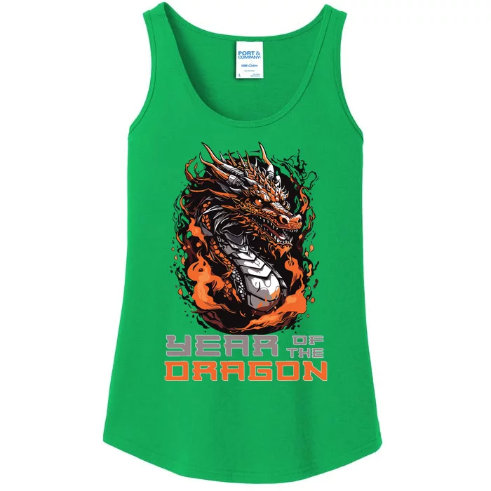 Chinese New Year 2024 Year Of The Dragon Lunar New Year 2024 Ladies Essential Tank