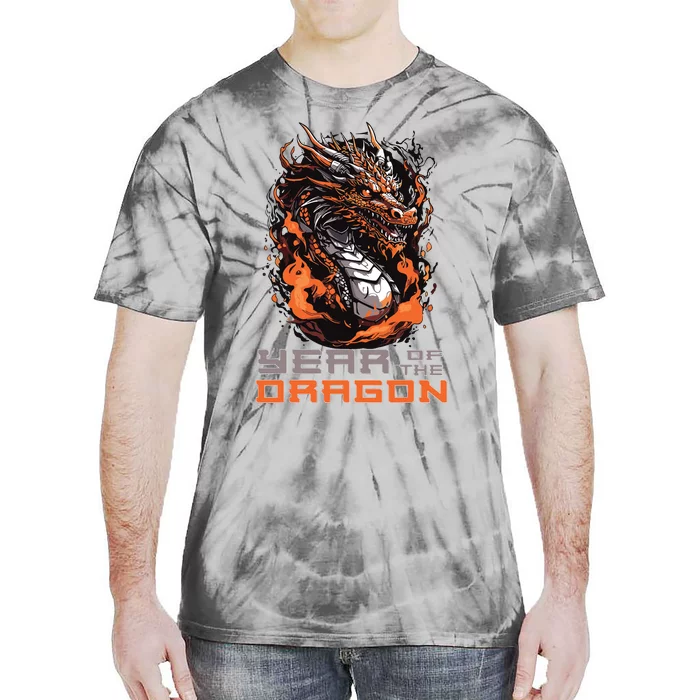 Chinese New Year 2024 Year Of The Dragon Lunar New Year 2024 Tie-Dye T-Shirt