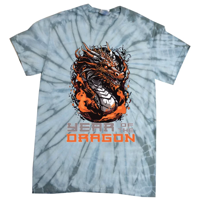 Chinese New Year 2024 Year Of The Dragon Lunar New Year 2024 Tie-Dye T-Shirt