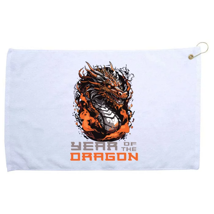 Chinese New Year 2024 Year Of The Dragon Lunar New Year 2024 Grommeted Golf Towel