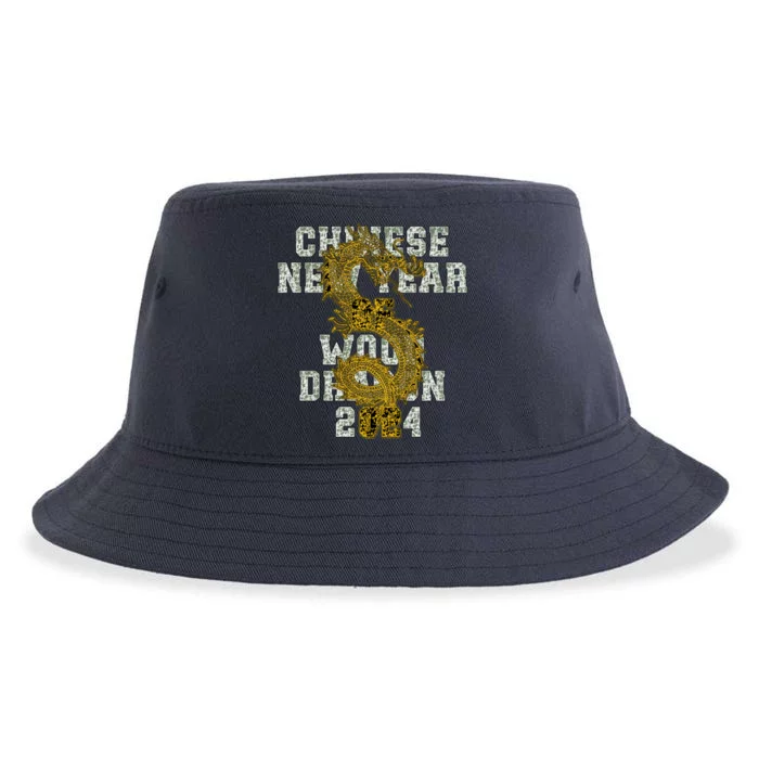 Chinese New Year Of Wood Dragon 2024 Sustainable Bucket Hat