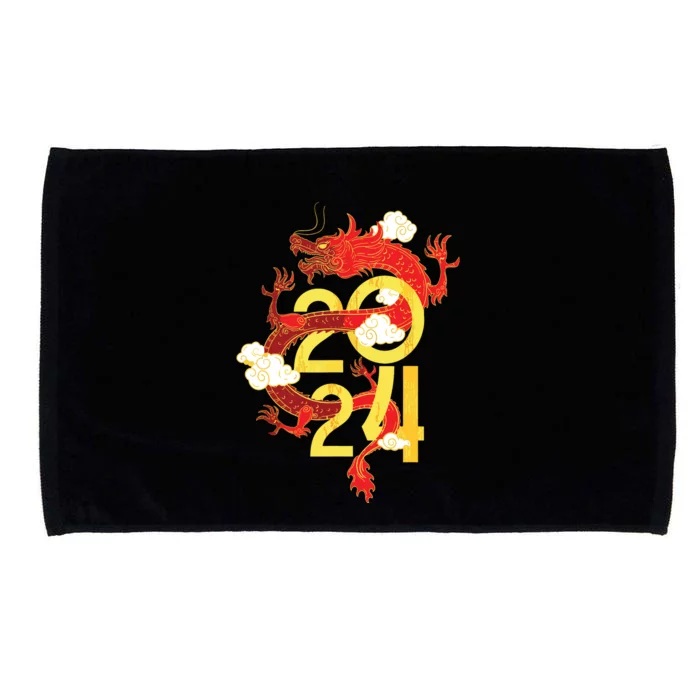 Chinese New Year 2024 Year Of The Dragon Lunar New Year 2024 Microfiber Hand Towel