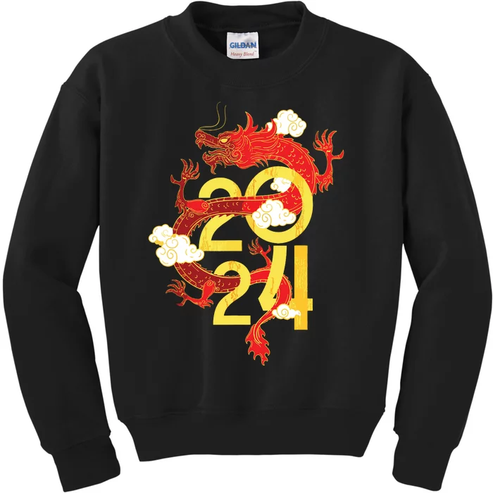 Chinese New Year 2024 Year Of The Dragon Lunar New Year 2024 Kids Sweatshirt