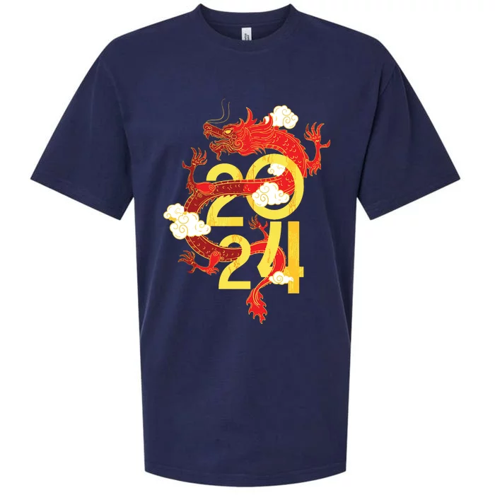 Chinese New Year 2024 Year Of The Dragon Lunar New Year 2024 Sueded Cloud Jersey T-Shirt