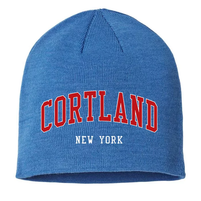 Cortland New York Varsity Sports Style 8 1/2in Sustainable Knit Beanie