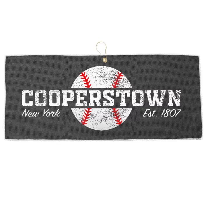 Cooperstown New York Large Microfiber Waffle Golf Towel