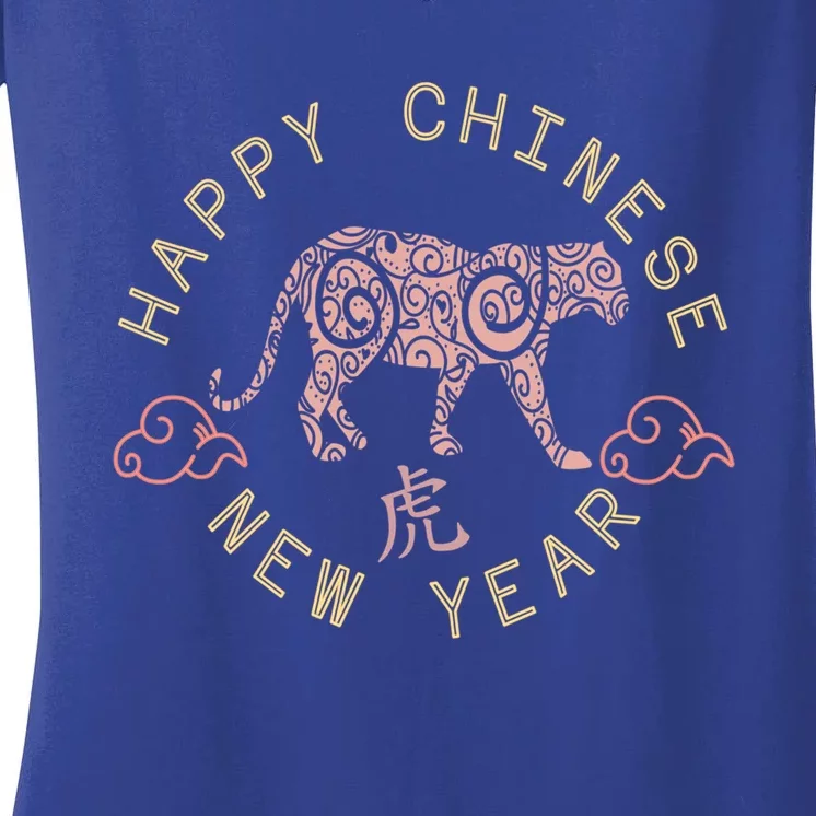 Chinese New Year Lunar New Year Of The Tiger Zodiac Sign Meaningful Gift Women's V-Neck T-Shirt