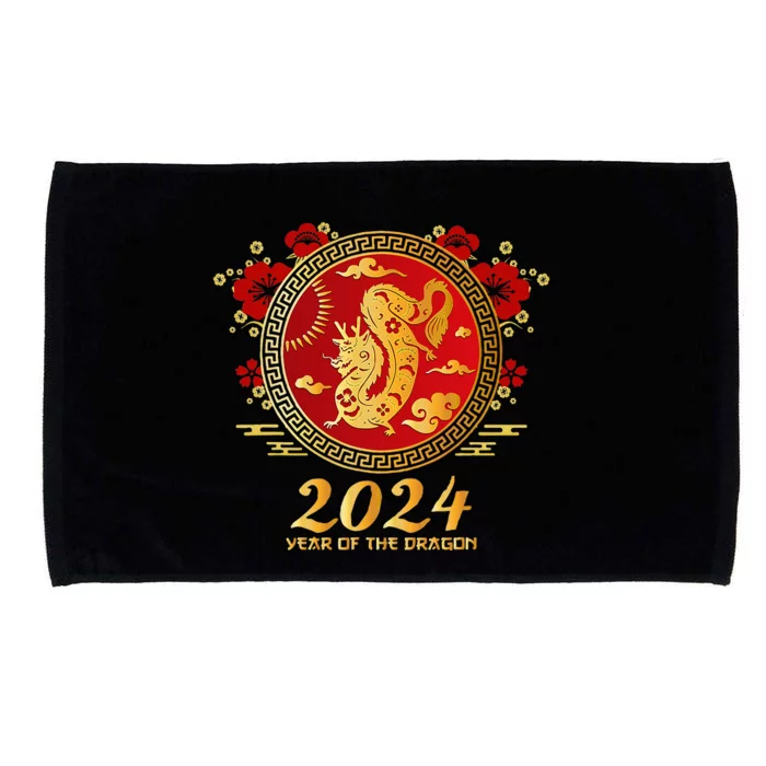 Chinese New Year 2024 Year of the Dragon Happy New Year 2024 Microfiber Hand Towel