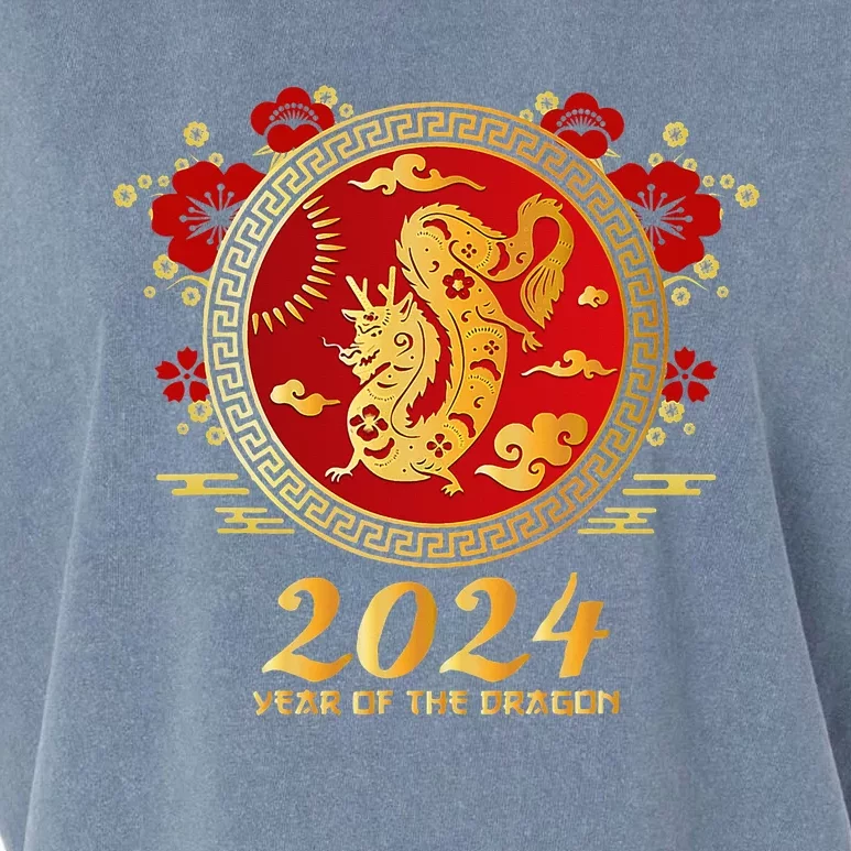 Chinese New Year 2024 Year of the Dragon Happy New Year 2024 Garment-Dyed Women's Muscle Tee