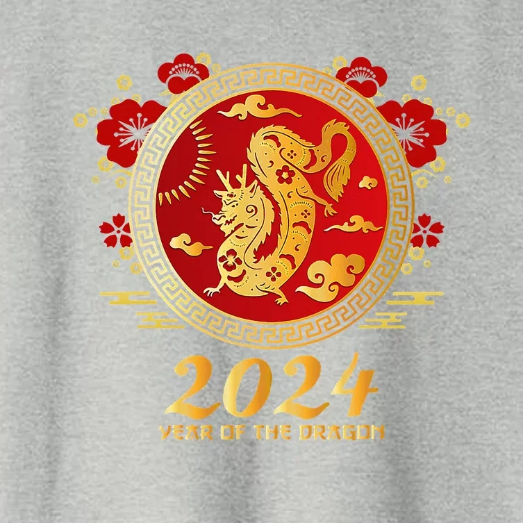 Chinese New Year 2024 Year of the Dragon Happy New Year 2024 Women's Crop Top Tee