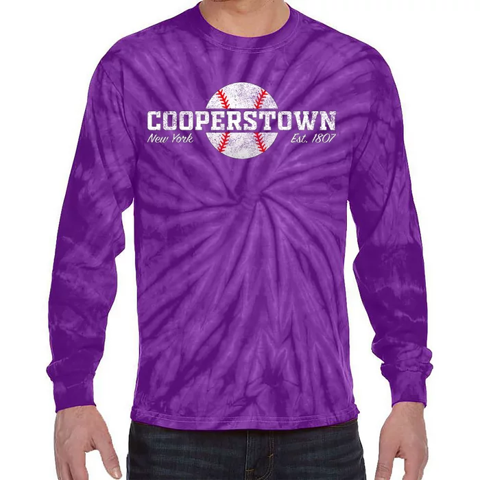 Cooperstown New York Tie-Dye Long Sleeve Shirt