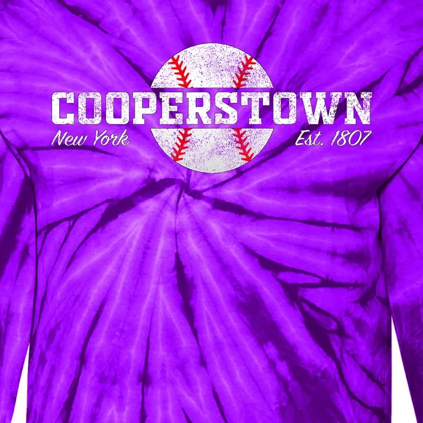 Cooperstown New York Tie-Dye Long Sleeve Shirt