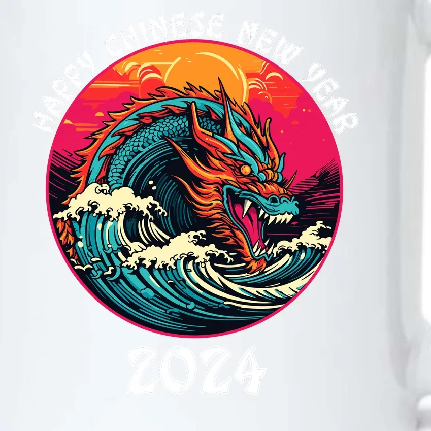 Chinese New Year 2024 Year Of The Dragon Happy New Year 2024 Black Color Changing Mug