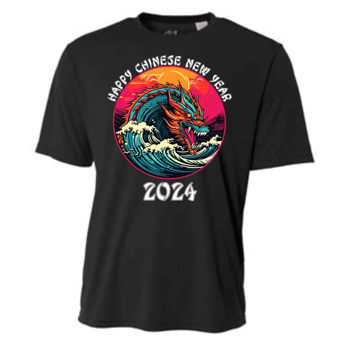 Chinese New Year 2024 Year Of The Dragon Happy New Year 2024 Cooling Performance Crew T-Shirt