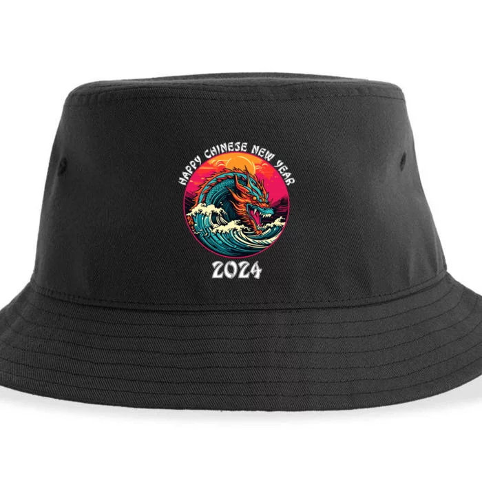 Chinese New Year 2024 Year Of The Dragon Happy New Year 2024 Sustainable Bucket Hat