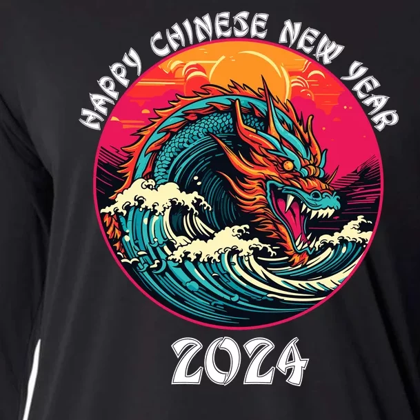 Chinese New Year 2024 Year Of The Dragon Happy New Year 2024 Cooling Performance Long Sleeve Crew