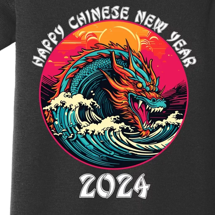 Chinese New Year 2024 Year Of The Dragon Happy New Year 2024 Baby Bodysuit