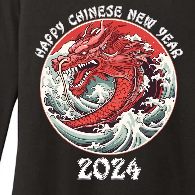 Chinese New Year 2024 Happy New Year 2024 Year Of The Dragon Womens CVC Long Sleeve Shirt