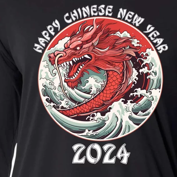 Chinese New Year 2024 Happy New Year 2024 Year Of The Dragon Cooling Performance Long Sleeve Crew