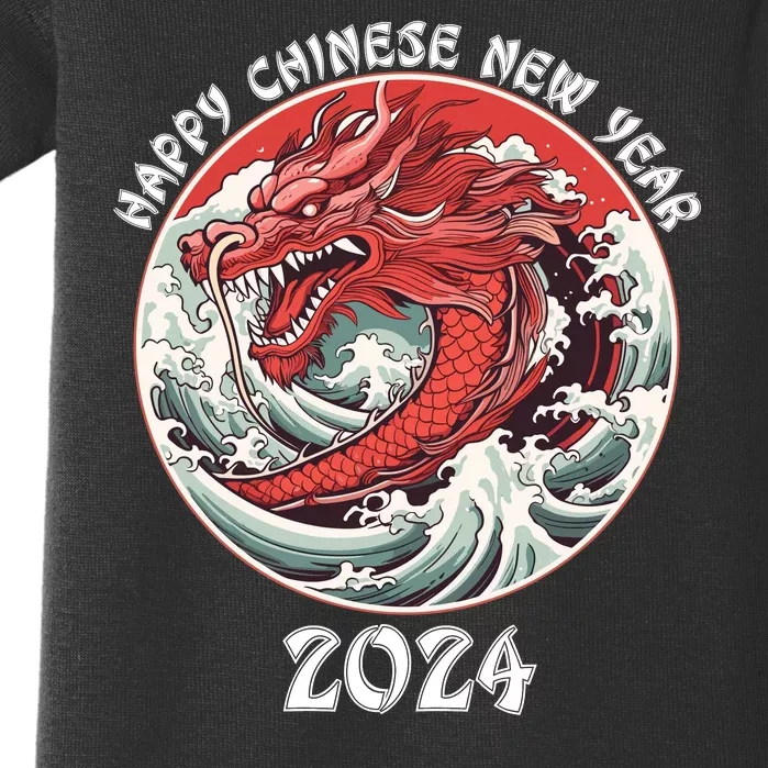 Chinese New Year 2024 Happy New Year 2024 Year Of The Dragon Baby Bodysuit