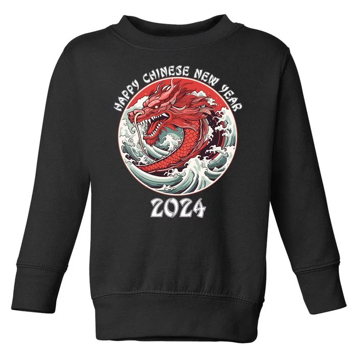 Chinese New Year 2024 Happy New Year 2024 Year Of The Dragon Toddler Sweatshirt