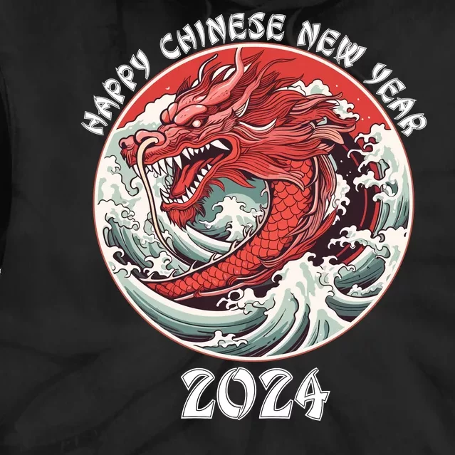 Chinese New Year 2024 Happy New Year 2024 Year Of The Dragon Tie Dye Hoodie