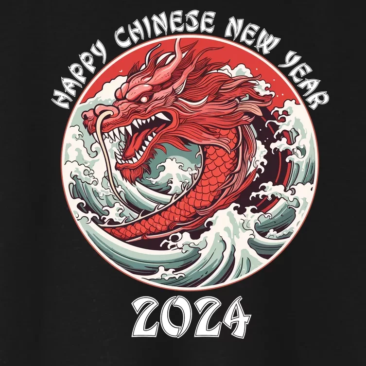 Chinese New Year 2024 Happy New Year 2024 Year Of The Dragon Women's Crop Top Tee