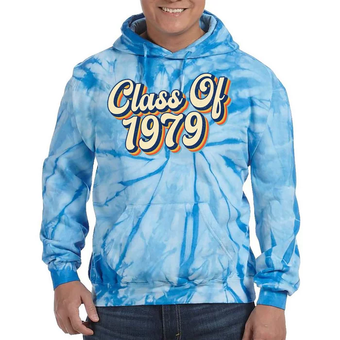 Class Of 1979 High School Reunion Vintage Tie Dye Hoodie