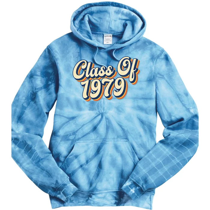 Class Of 1979 High School Reunion Vintage Tie Dye Hoodie