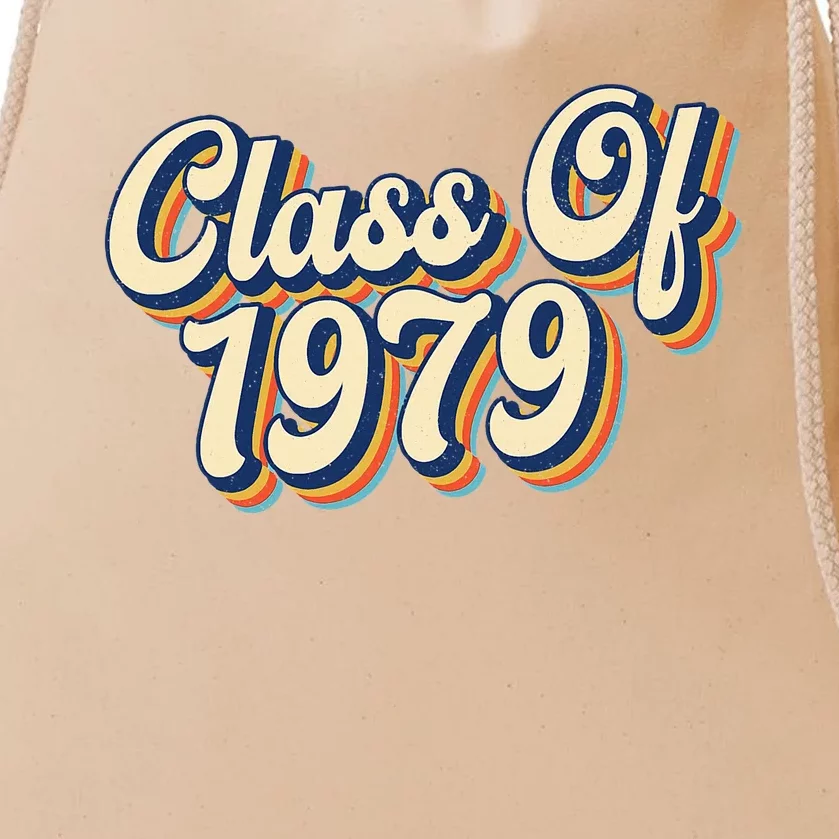 Class Of 1979 High School Reunion Vintage Drawstring Bag