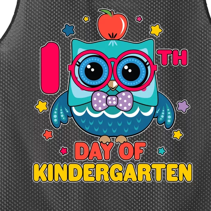 Cute Owl 100th Day Of Kindergarten Mesh Reversible Basketball Jersey Tank