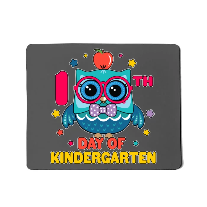 Cute Owl 100th Day Of Kindergarten Mousepad