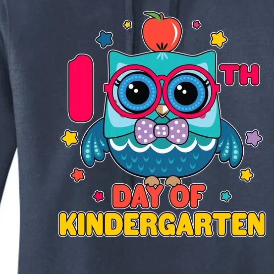 Cute Owl 100th Day Of Kindergarten Women's Pullover Hoodie