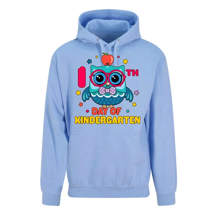 Cute Owl 100th Day Of Kindergarten Unisex Surf Hoodie