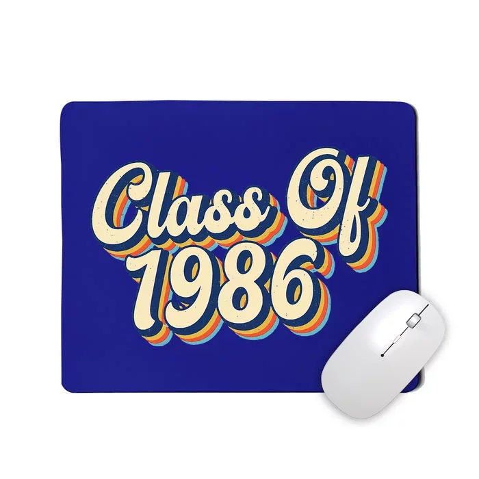 Class Of 1986 High School Reunion Vintage Mousepad