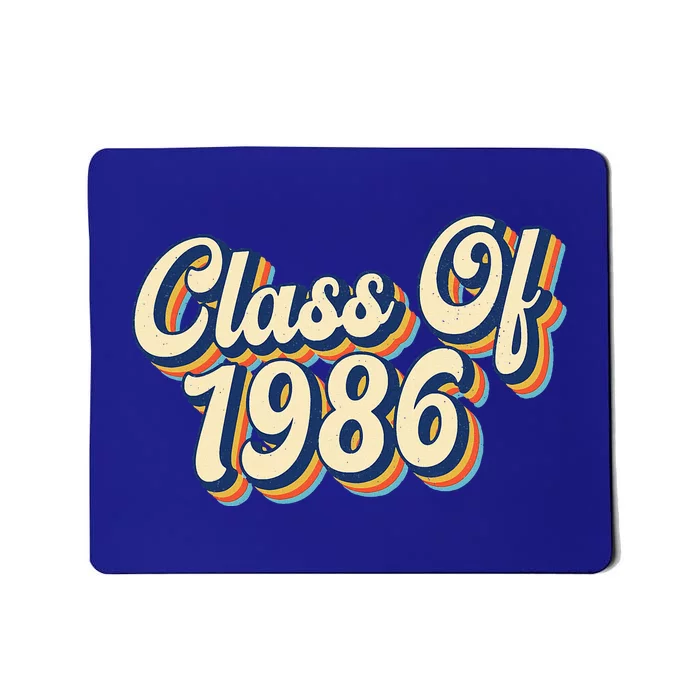 Class Of 1986 High School Reunion Vintage Mousepad