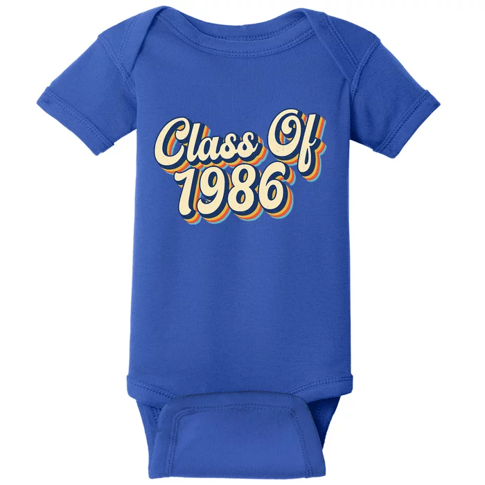 Class Of 1986 High School Reunion Vintage Baby Bodysuit