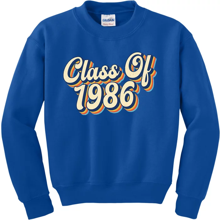 Class Of 1986 High School Reunion Vintage Kids Sweatshirt