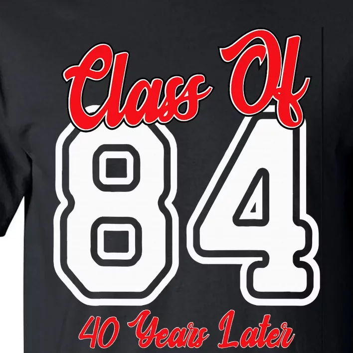 Class Of 1984 40th Reunion High School College Graduation Tall T-Shirt